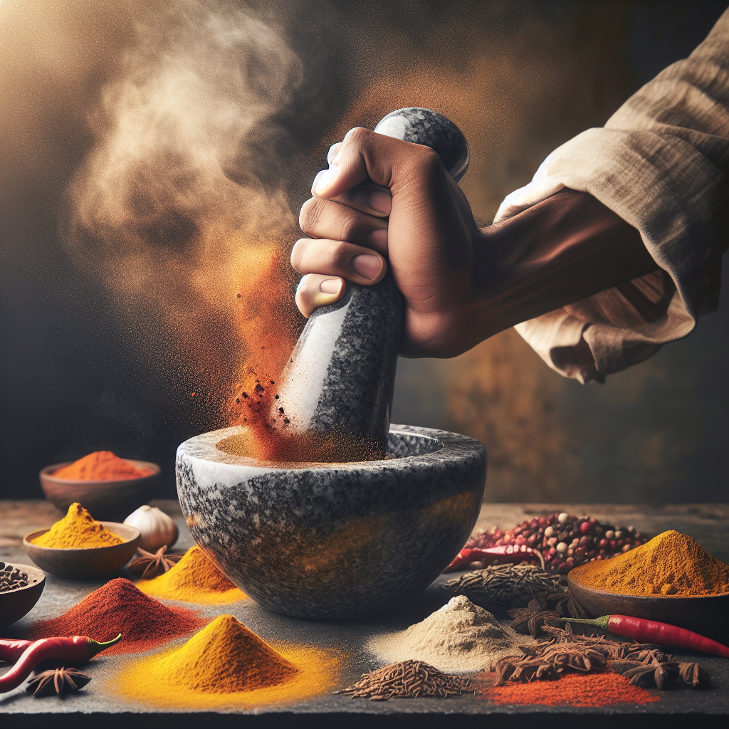 The Art Of Indian Spice Grinding: Mortar And Pestle